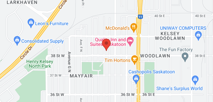 map of 1706 F AVE N